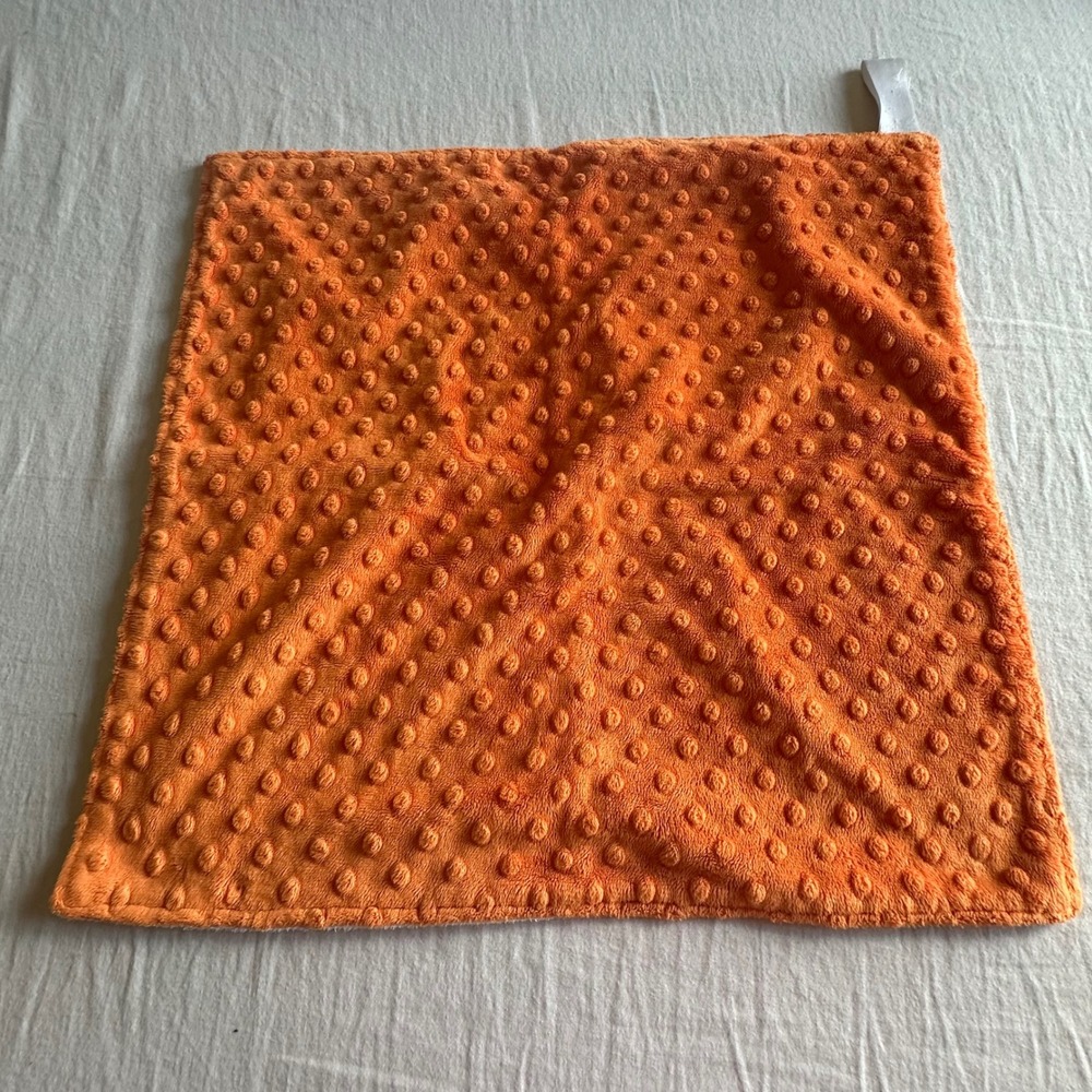 Oklahoma State University OSU Cowboys Minky Dot Baby Security Blanket Lovey 18" - Picture 4 of 5